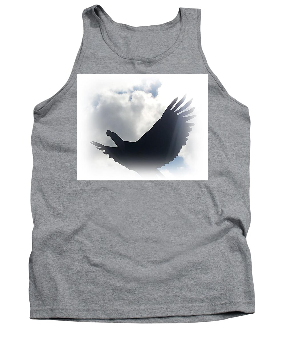 Bald Eagle Tank Top featuring the photograph Bald Eagle Art in Flight by Kathleen Voort
