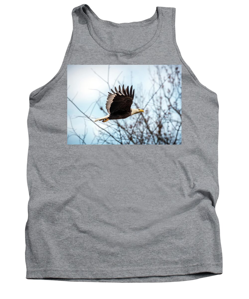 Usa Tank Top featuring the photograph Bald Eagle Flight by Patrick Wolf
