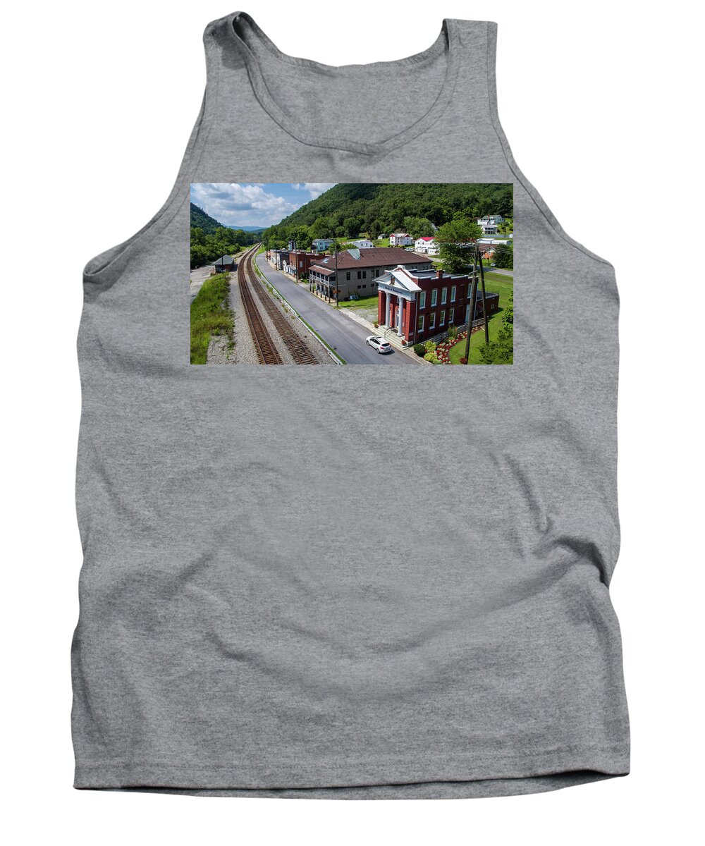 Small Town Tank Top featuring the photograph Bank of Botoetourt by Star City SkyCams