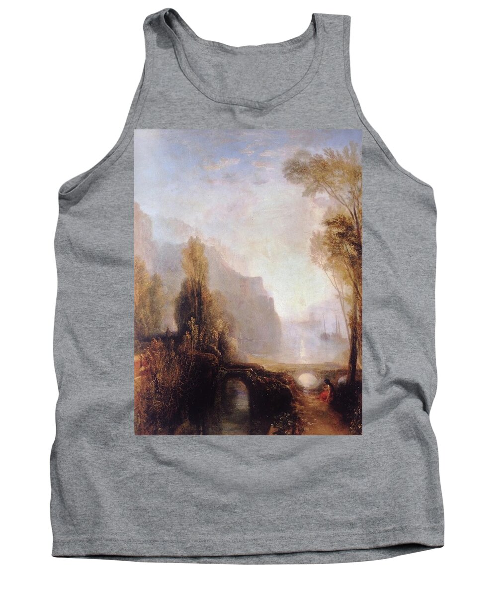 Turner Tank Top featuring the painting Banks Of The Loire by Pam Neilands