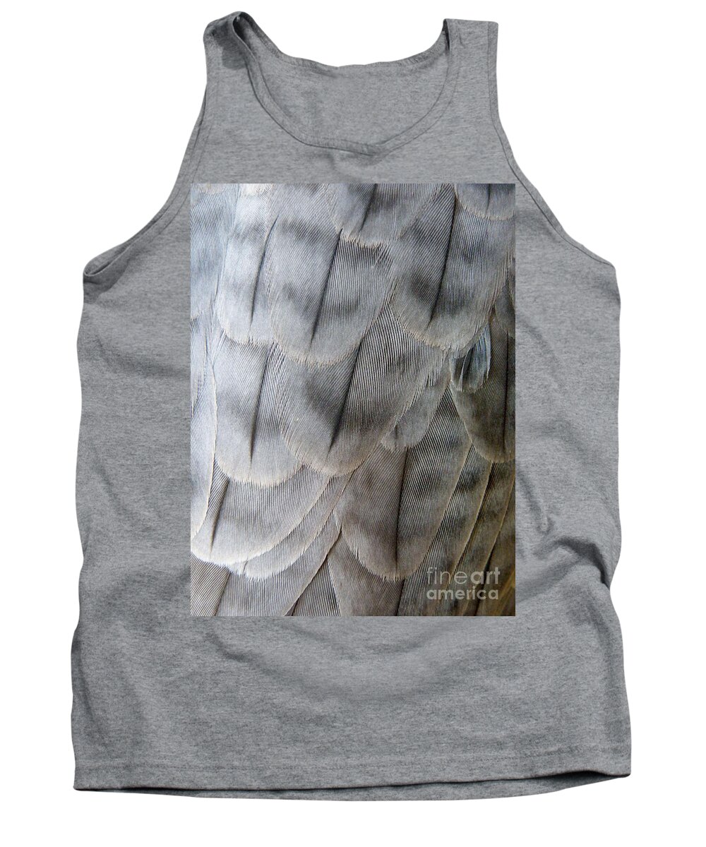 Falcon Tank Top featuring the photograph Barbary Falcon Feathers by Lainie Wrightson