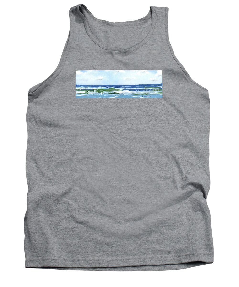 Isle Of Palms Tank Top featuring the painting Beach At Isle Of Palms Two by Patrick Grills