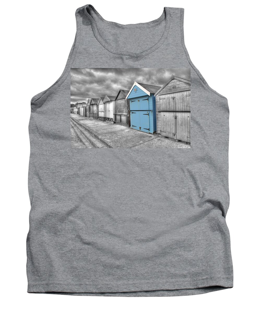 Beach Hut Tank Top featuring the photograph Beach Hut in isolation by Chris Day