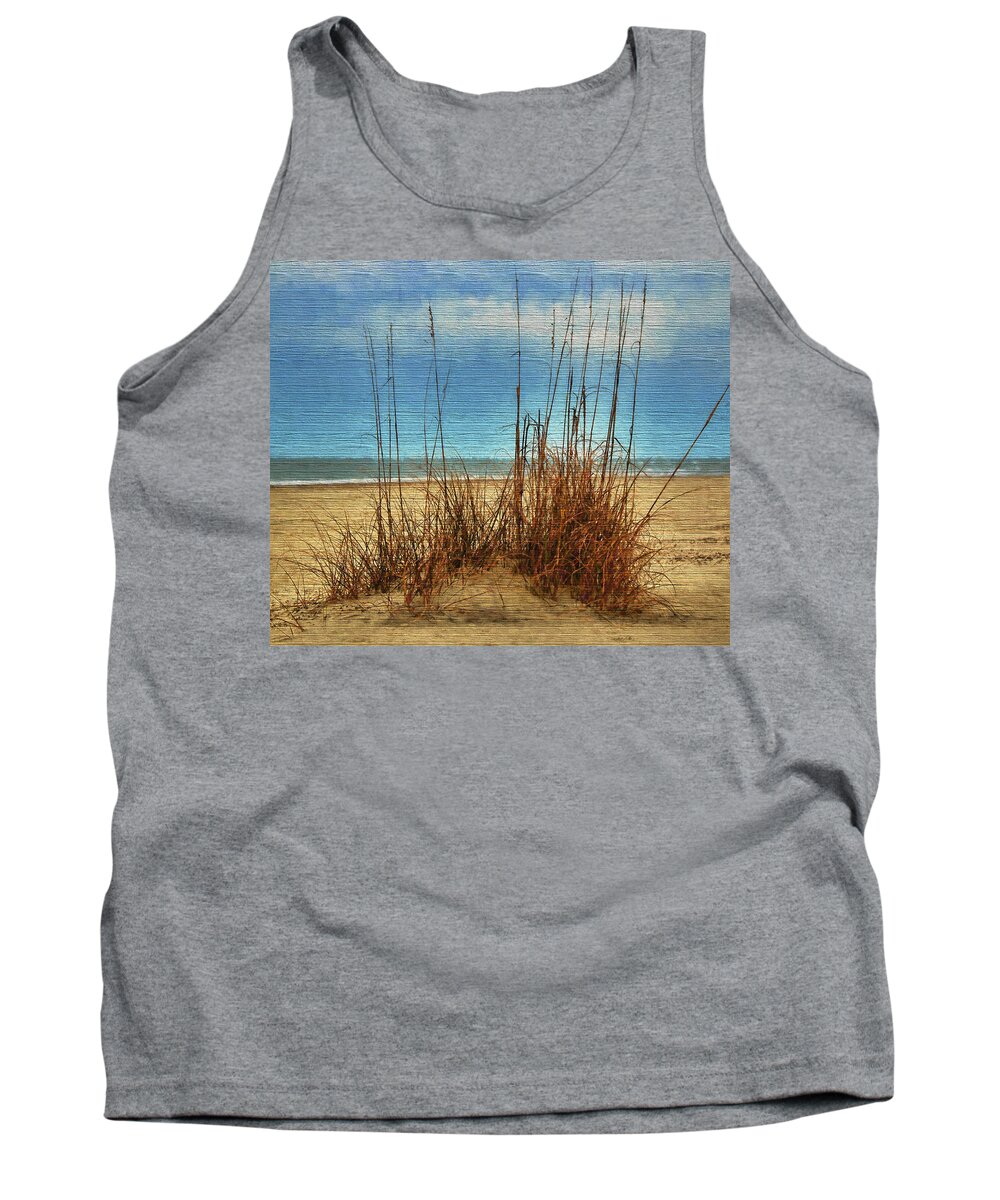 Art Prints Tank Top featuring the photograph Beach View by Dave Bosse