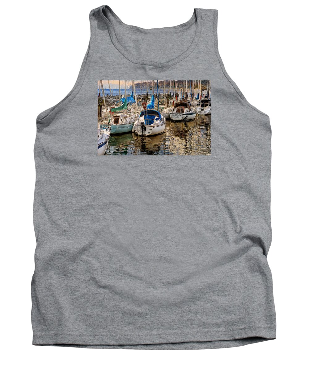 Boat Tank Top featuring the photograph Berthed by Ed Hall