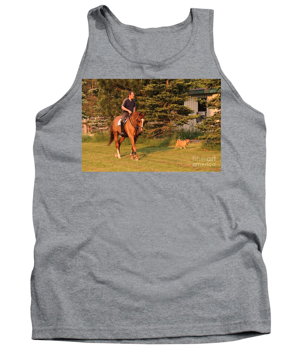 Equestrian Tank Top featuring the photograph Best Friends by Life With Horses
