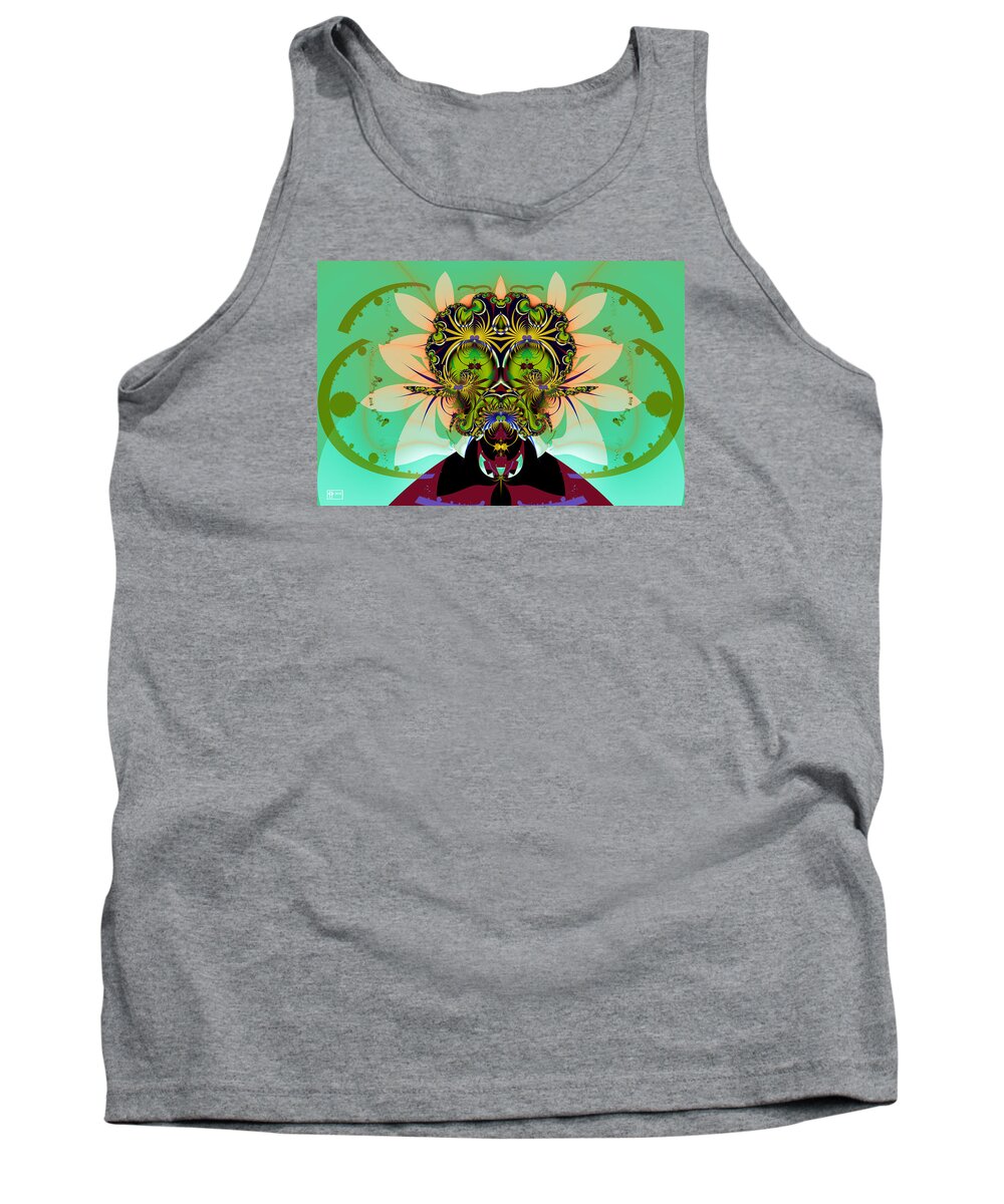 Jim Pavelle Tank Top featuring the digital art AckRack - Interplanetary by Jim Pavelle
