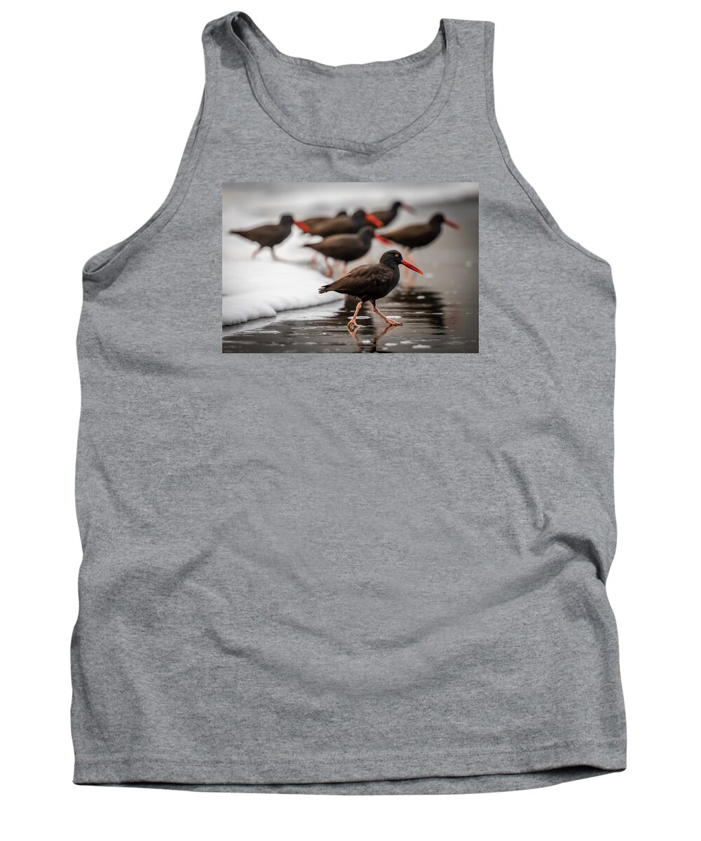Art Tank Top featuring the photograph Black Oystercatcher by Gary Migues