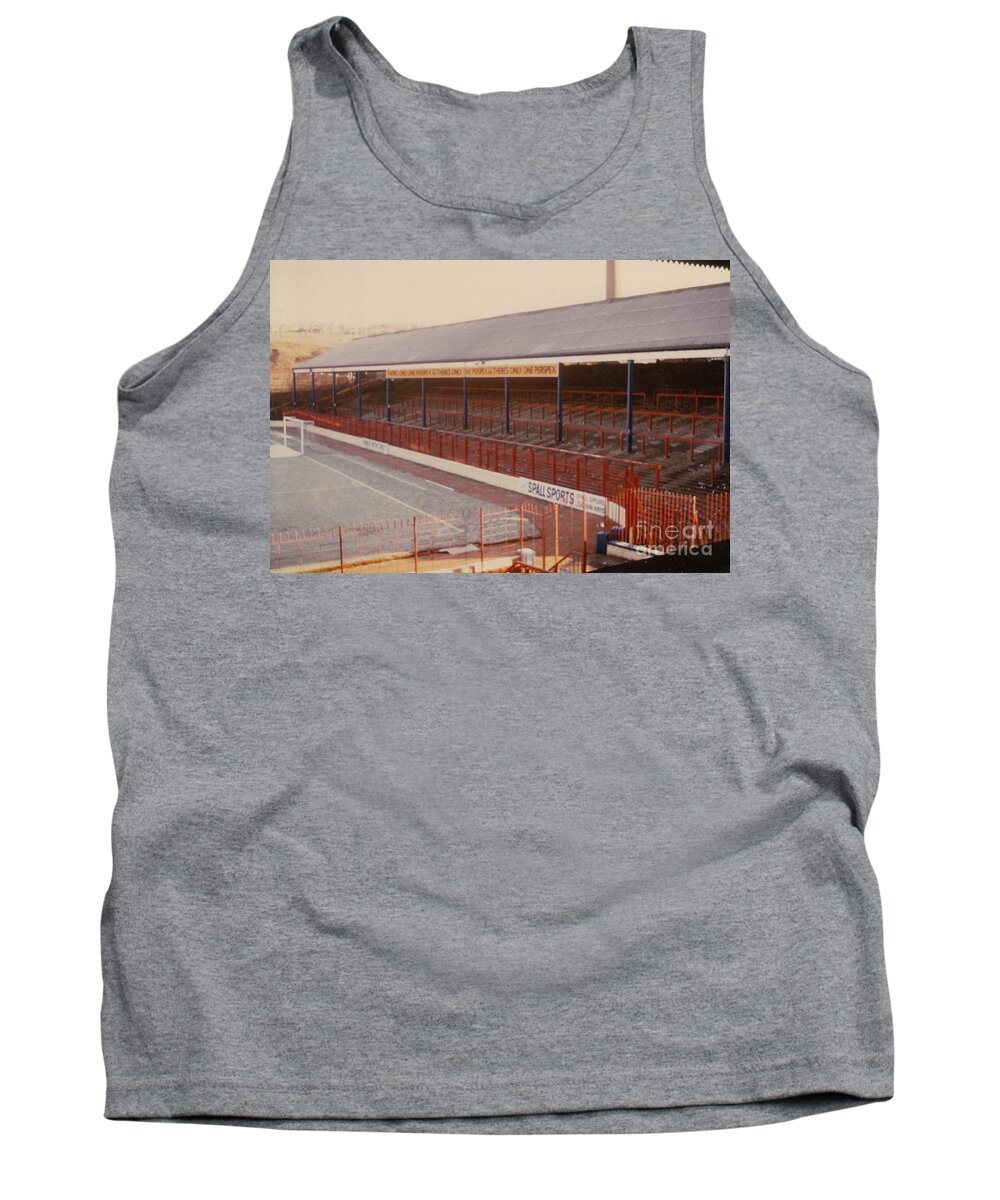 Blackburn Rovers Tank Top featuring the photograph Blackburn - Ewood Park - South Stand 1 - 1980s by Legendary Football Grounds