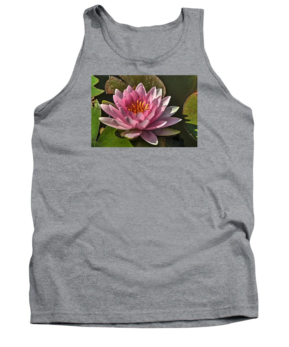 Bloom Tank Top featuring the photograph Blossoms and Lily Pads 5 by Dimitry Papkov