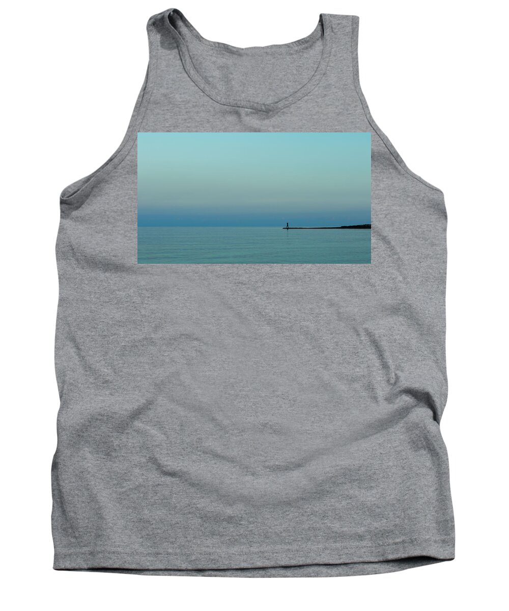 Fishing Tank Top featuring the photograph Blue And Peaceful by Stelios Kleanthous