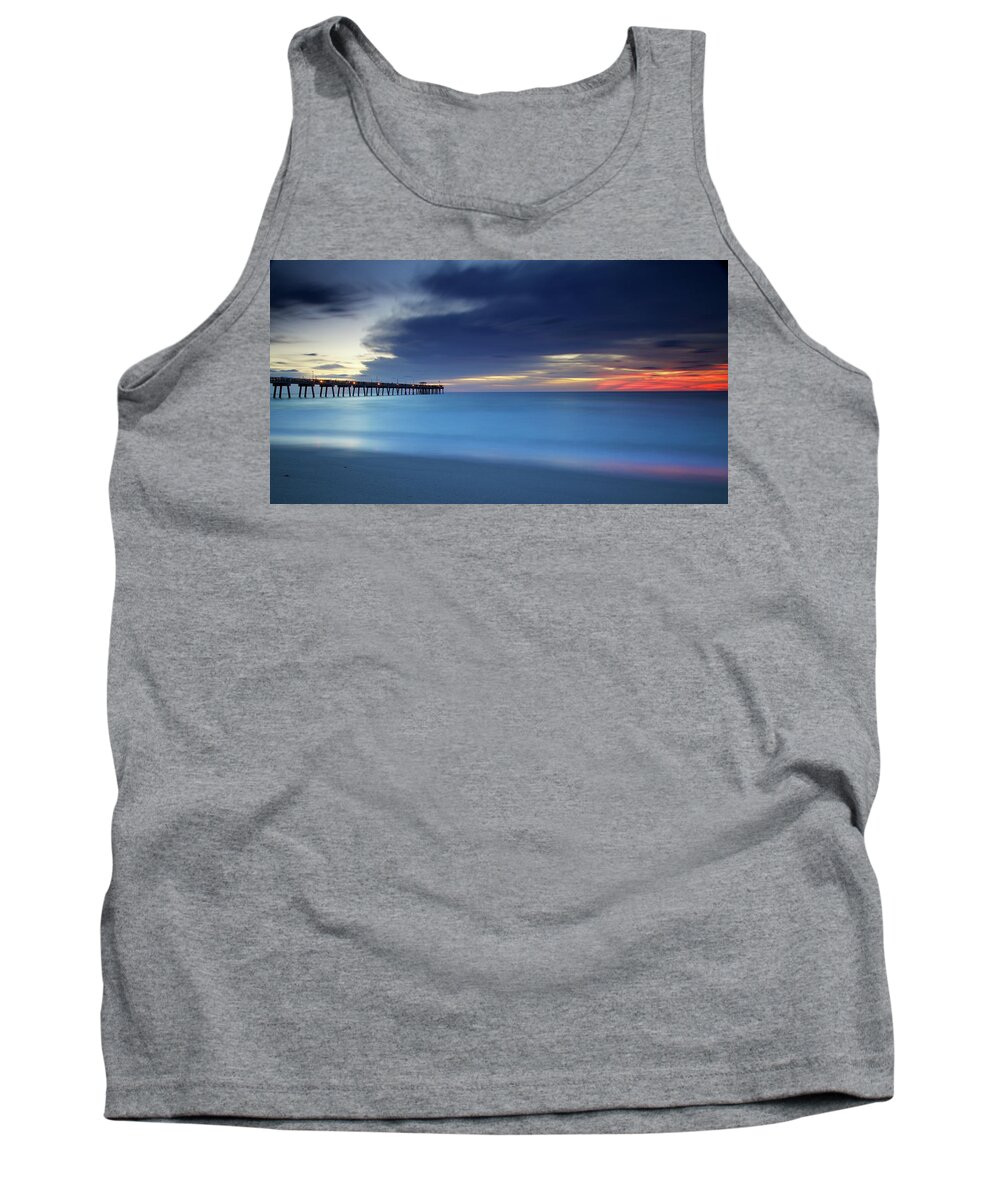 Landscape Tank Top featuring the photograph Blue and red light by Alberto Audisio