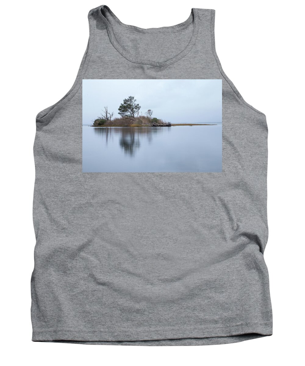 Island Tank Top featuring the photograph Blue Morning by Alan Raasch