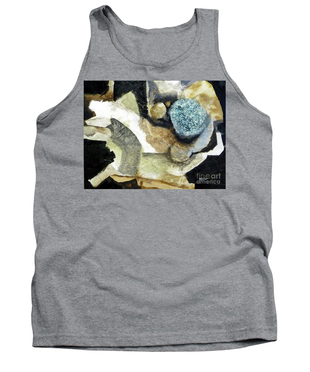  Tank Top featuring the painting Blue Nest by Douglas Teller