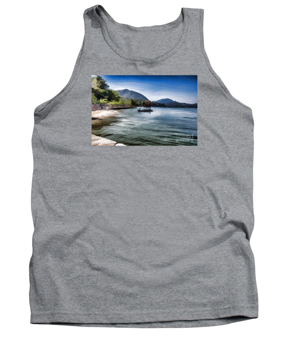Seascape Tank Top featuring the photograph Blue sea by Pravine Chester