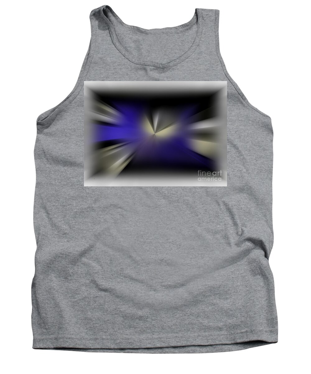 Abstract Tank Top featuring the digital art Blurred Abstract 4 by John Krakora