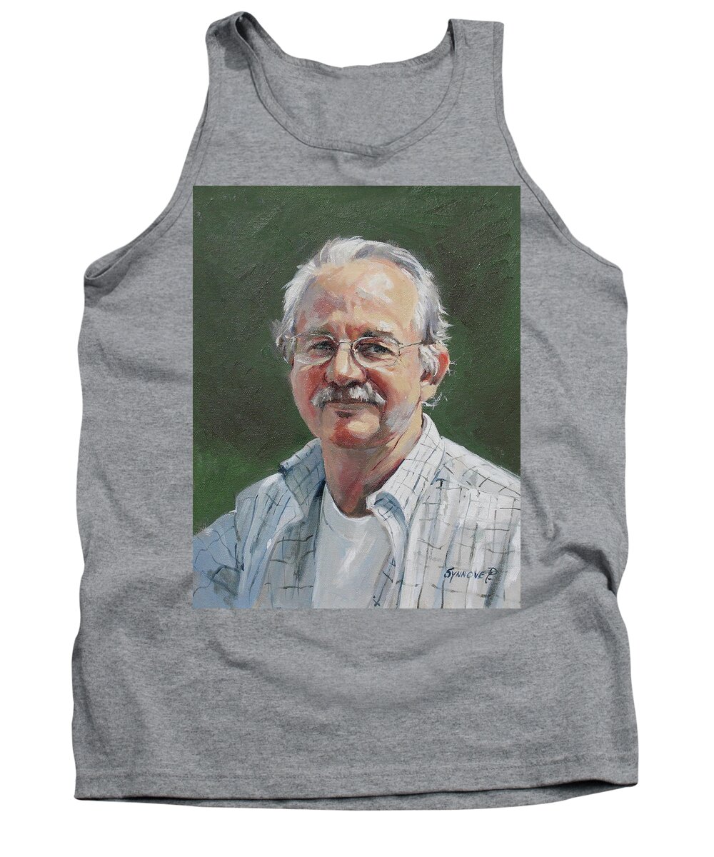 Portrait Tank Top featuring the painting Bob by Synnove Pettersen
