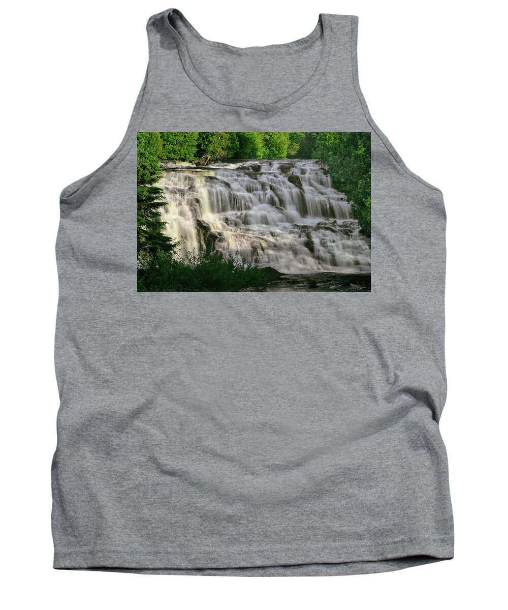 Bond Falls Tank Top featuring the photograph Bond Falls - Haight - Michigan 001 by George Bostian