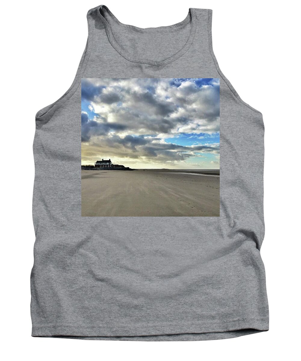 Norfolk Tank Top featuring the photograph Brancaster Beach This Afternoon 9 Feb by John Edwards