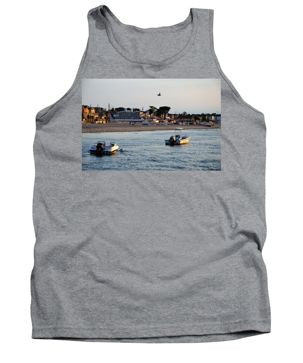 Breezy Point Tank Top featuring the photograph Breezy Point Bayside 2 by Maureen E Ritter