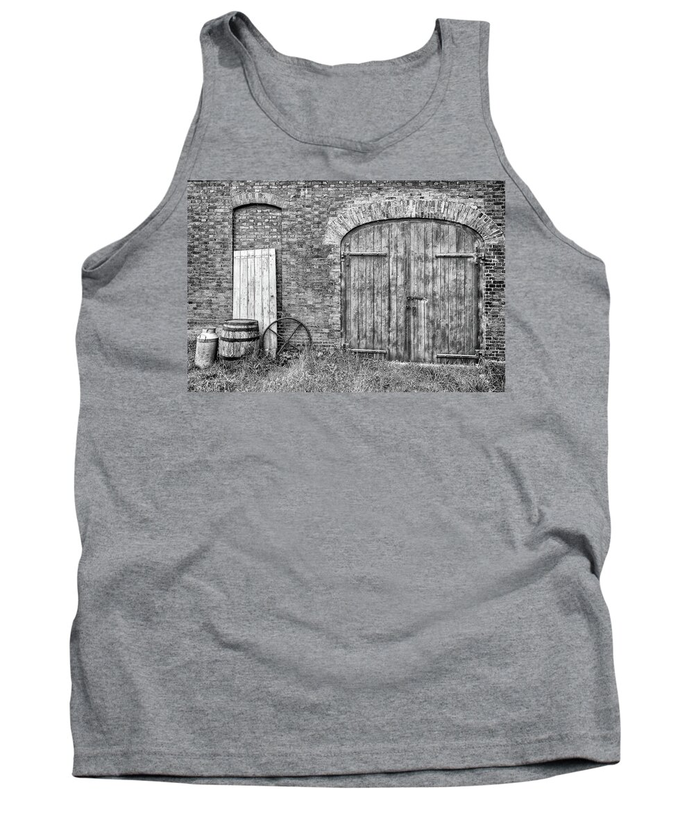 Calke Tank Top featuring the photograph Brewhouse Door by Nick Bywater