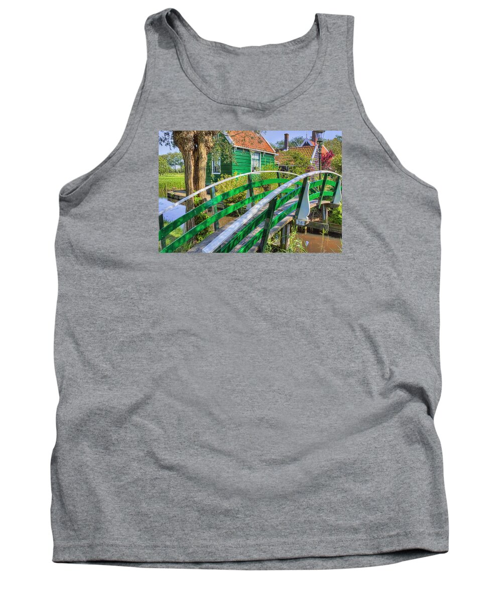 Village Tank Top featuring the photograph Bridge To The Village by Nadia Sanowar
