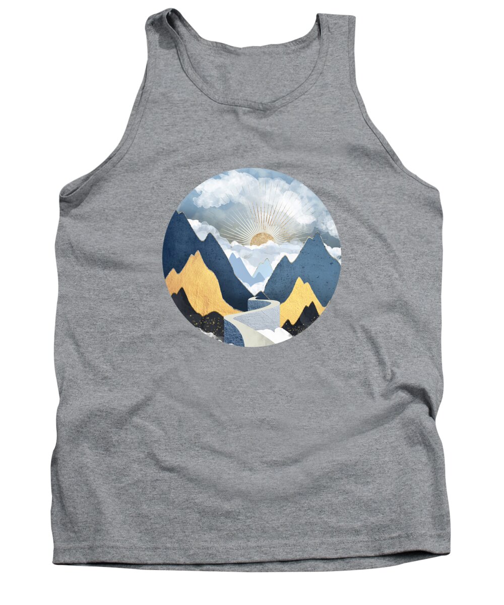 Bright Tank Top featuring the digital art Bright Future II by Spacefrog Designs