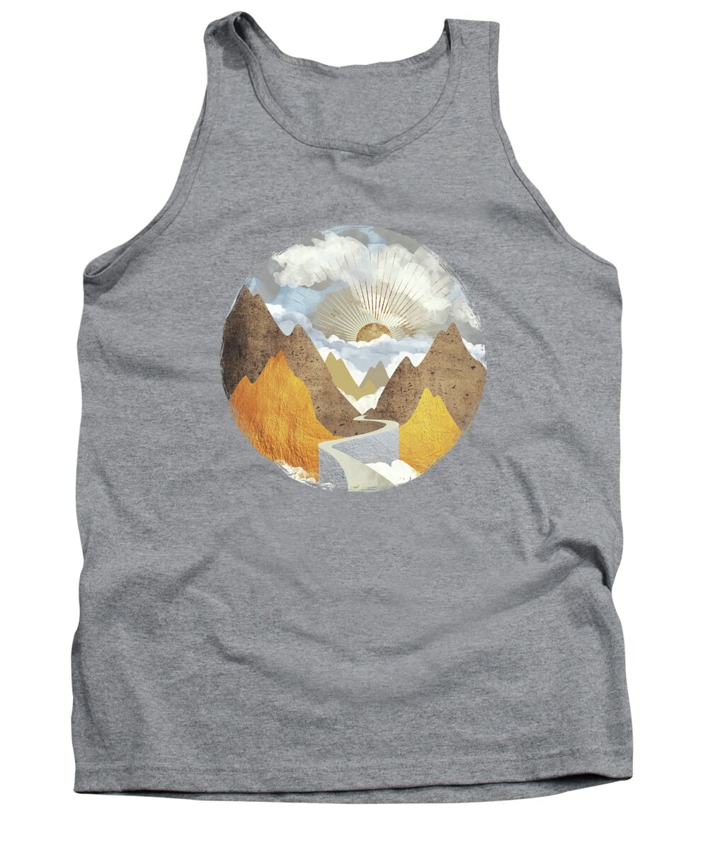 Landscape Tank Top featuring the digital art Bright Future by Spacefrog Designs
