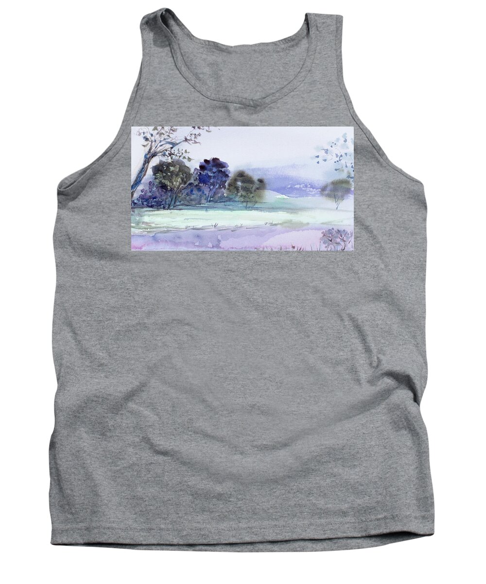  Tank Top featuring the painting Bruny Island at dusk by Dorothy Darden