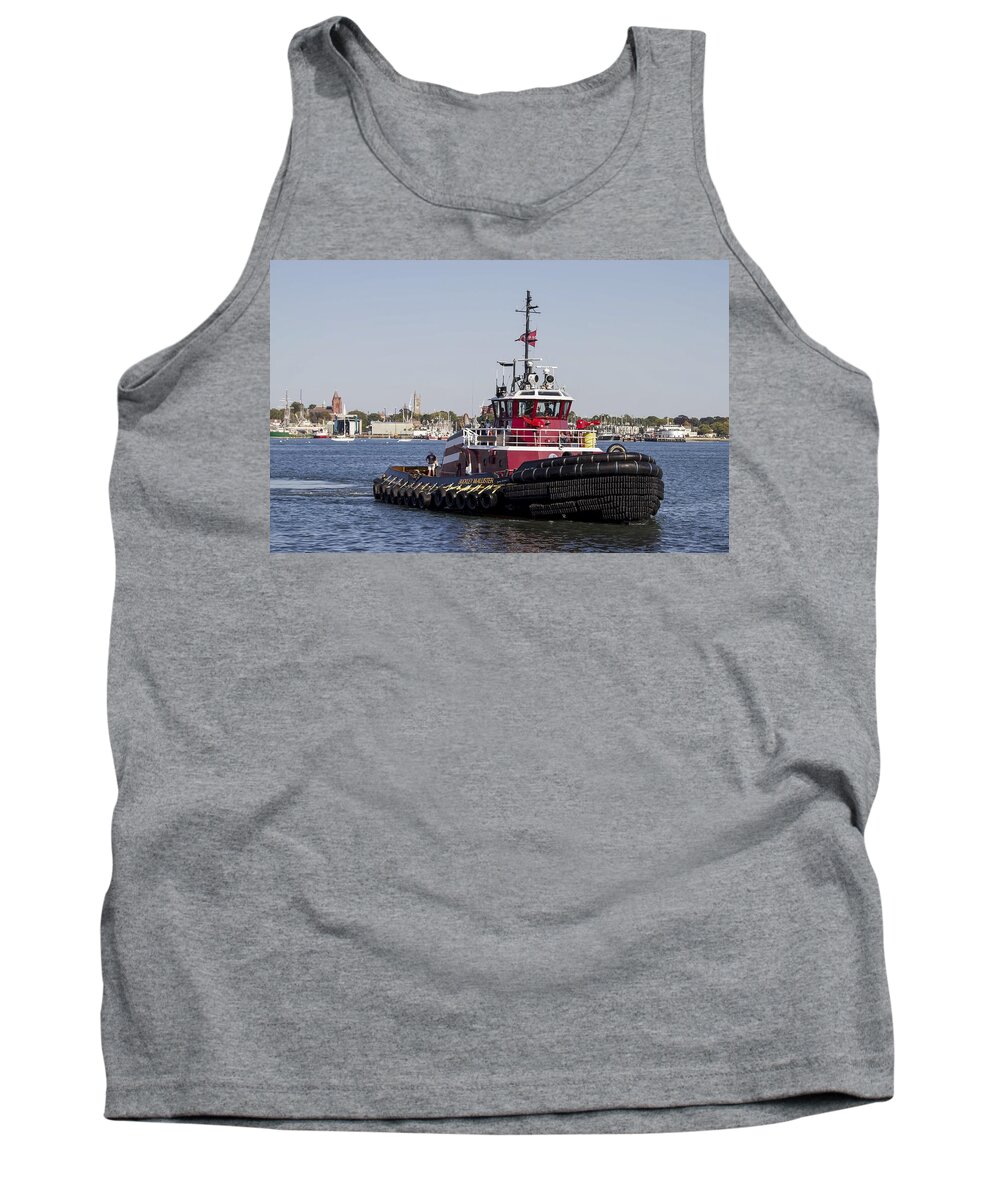Tugboat Tank Top featuring the photograph Buckley McAllister by Nautical Chartworks