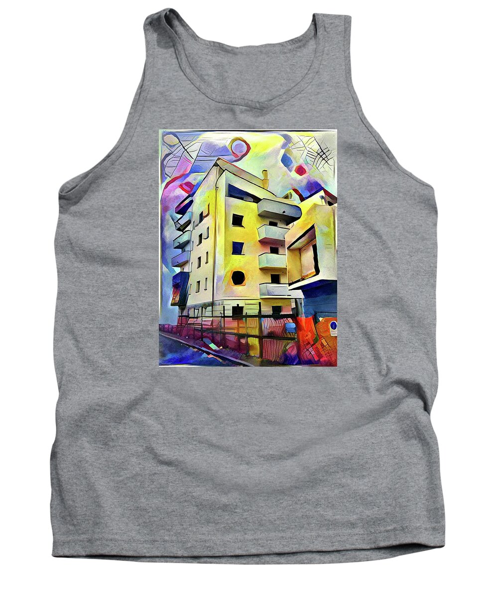 Building Tank Top featuring the digital art Building Site #1 by Jann Paxton
