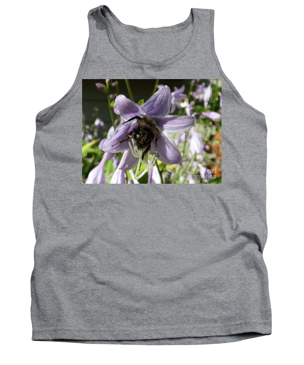 Bee Tank Top featuring the photograph Busy Bee by Leara Nicole Morris-Clark