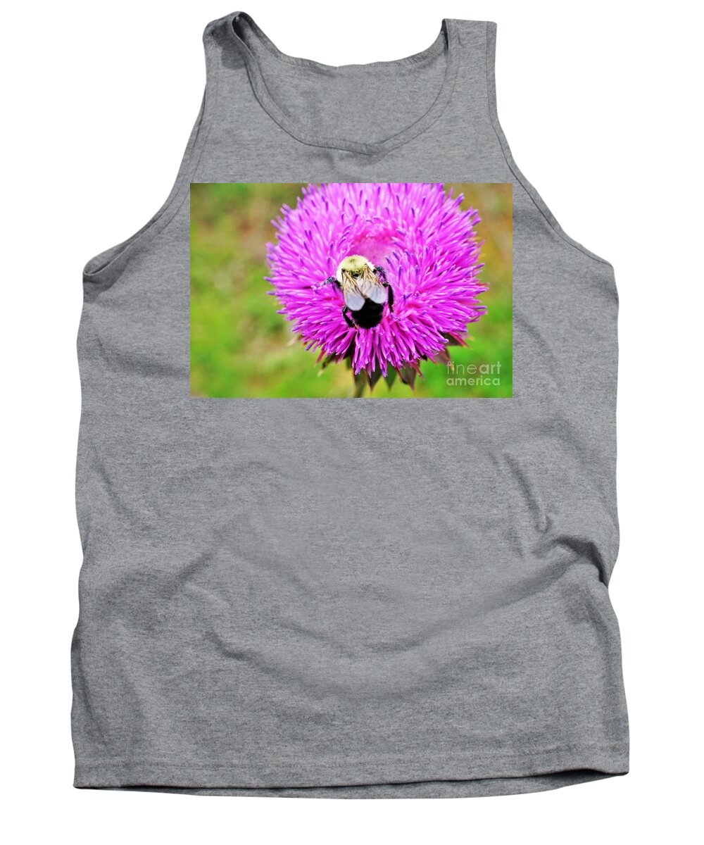 Bee Tank Top featuring the photograph Busy Bee by Merle Grenz