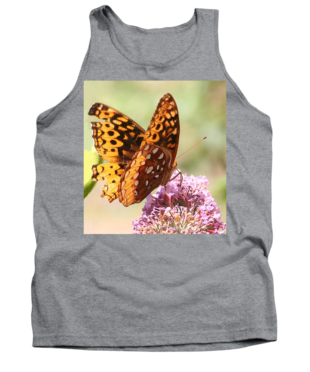  Tank Top featuring the photograph Butter Fly Thrown Looking Right by Curtis J Neeley Jr