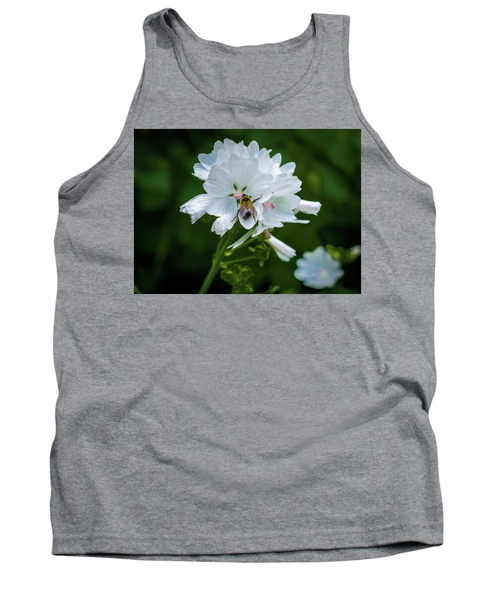 Bumblebee Tank Top featuring the photograph Buzz, Buzz, Buzz went the Bumble-bee by Gary McCormick