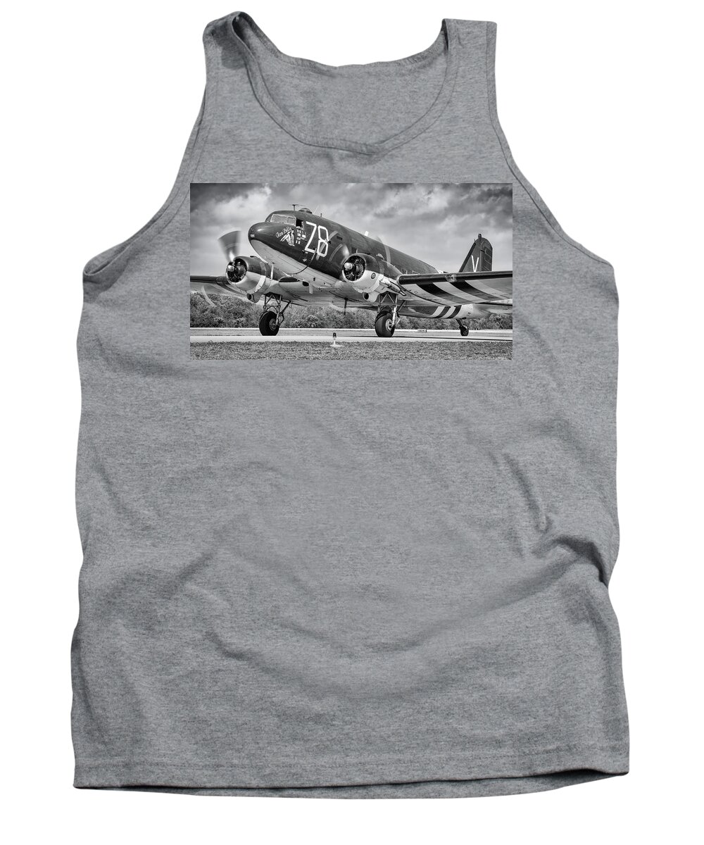 C47 Tank Top featuring the photograph C-47 TICO Belle by David Hart