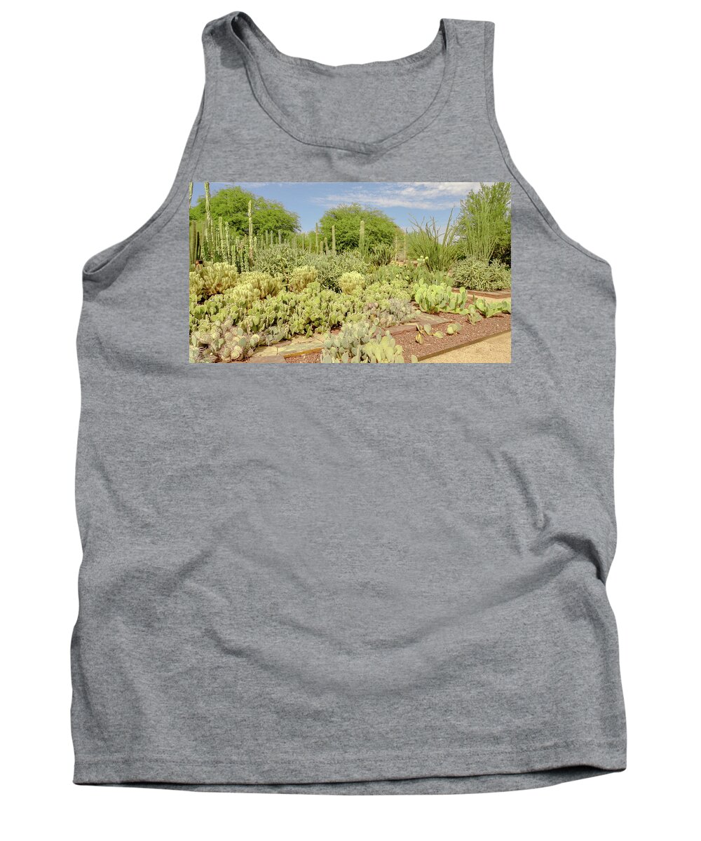 Cactus Tank Top featuring the digital art Cactus variety by Darrell Foster