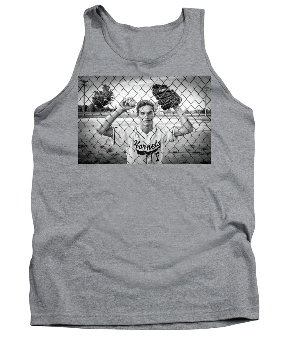 Bill Pevlor Tank Top featuring the photograph Caged Competitor by Bill Pevlor