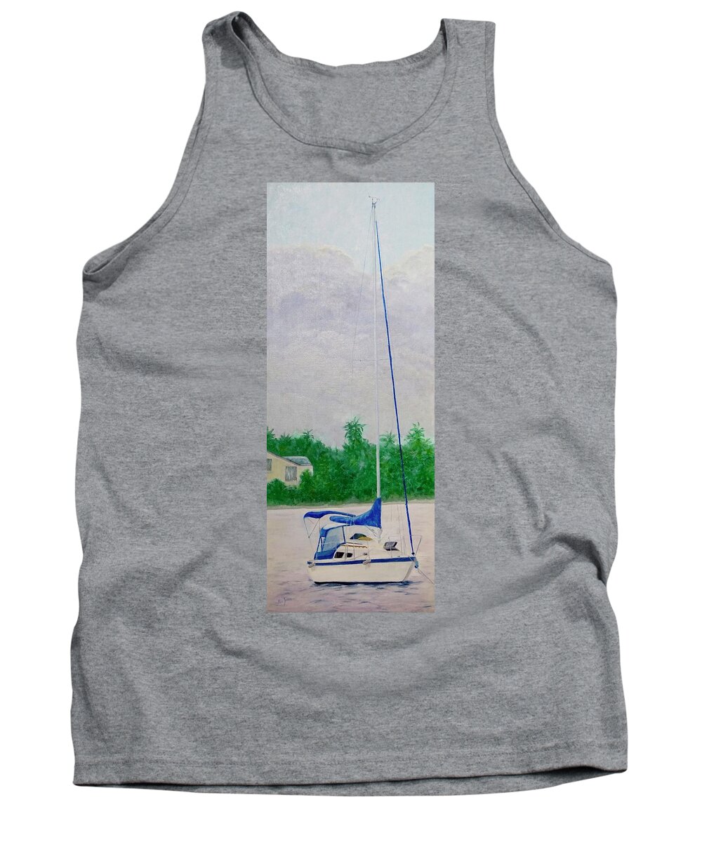 O'day Tank Top featuring the painting Calm Before the Storm by Mike Jenkins