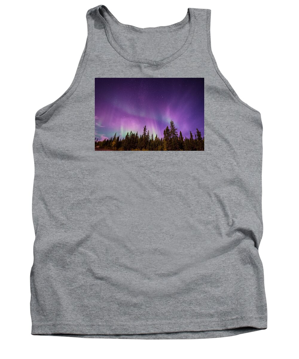  Tank Top featuring the photograph Canadian Northern Lights by Serge Skiba