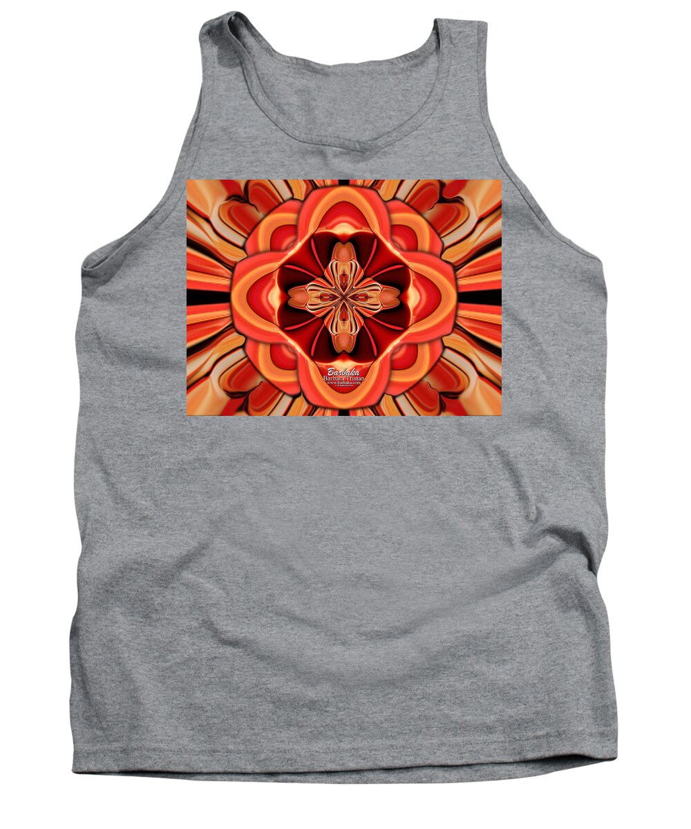 Art Tank Top featuring the photograph Candle Inspired #1173-4 by Barbara Tristan