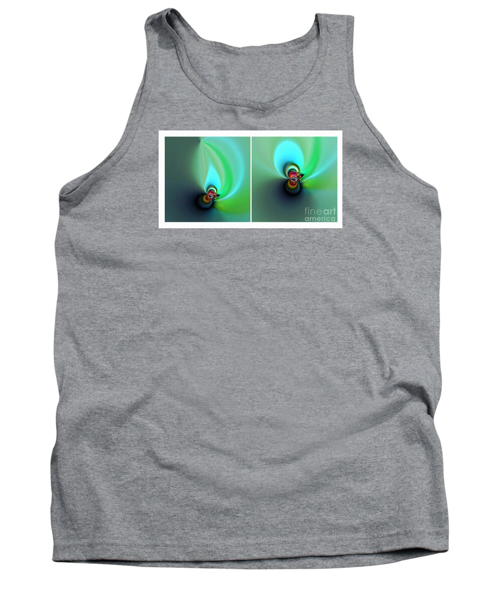 Green Tank Top featuring the photograph Candles by Elaine Hunter