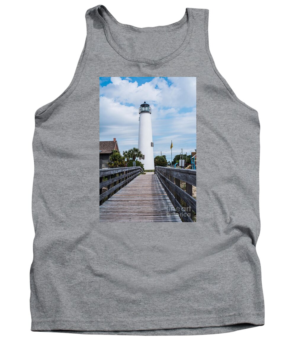 Lighthouse Tank Top featuring the photograph Cape St. George Lighthouse by John Greco