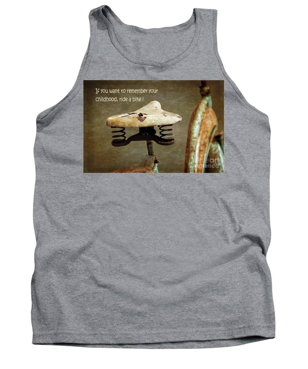 Bicycle Tank Top featuring the photograph Carefree Summer Days on My Bike by Norma Warden