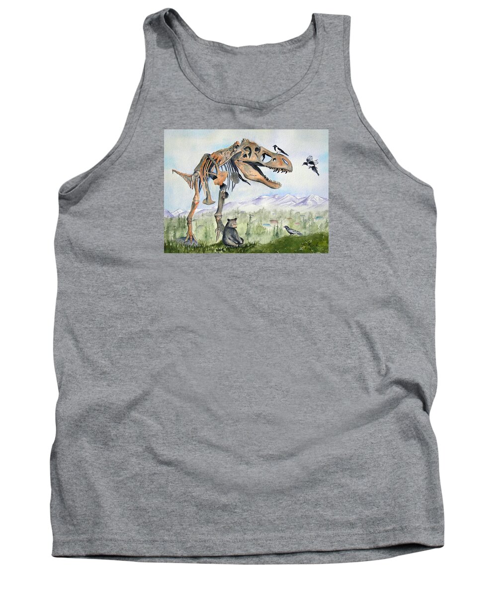 Bears Tank Top featuring the painting Carnivore Club by Marsha Karle