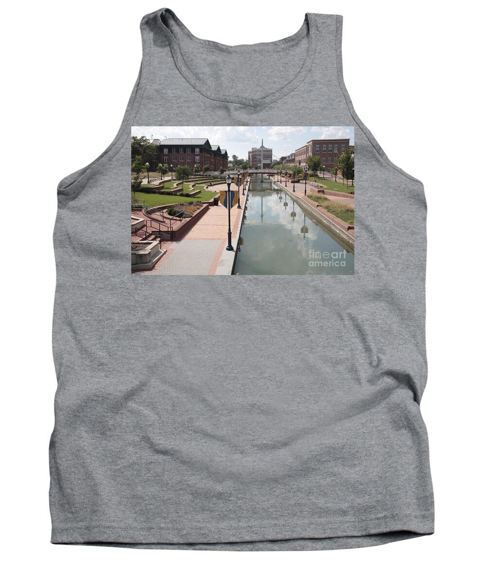 Carroll Creek Tank Top featuring the photograph Carroll Creek Park in Frederick Maryland by William Kuta