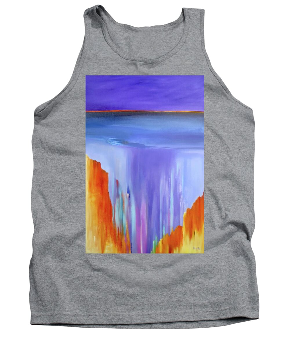 Jo Appleby Tank Top featuring the painting Casade by Jo Appleby