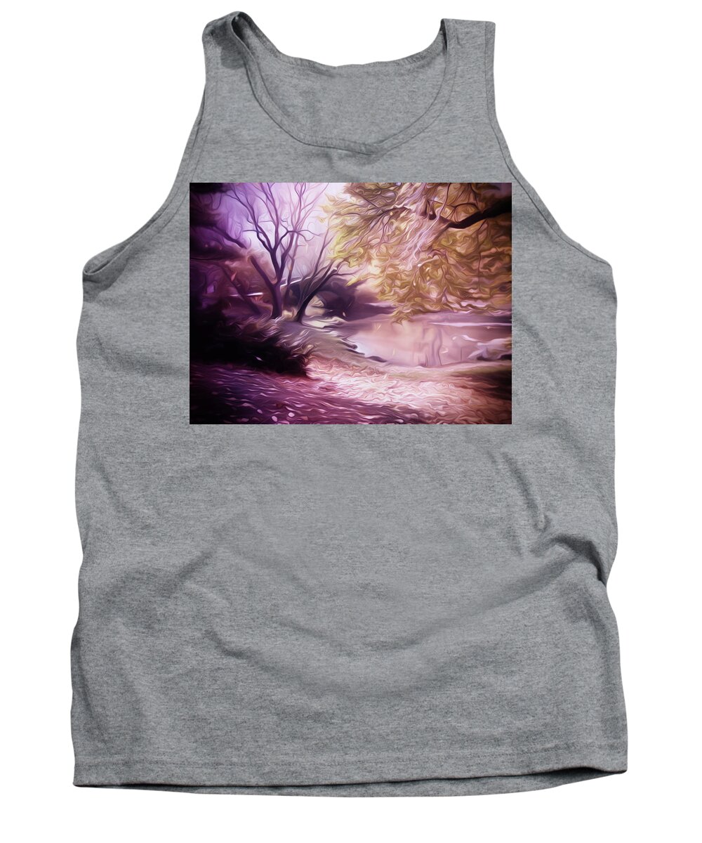 Central Park Tank Top featuring the digital art Central Park by Carol Crisafi