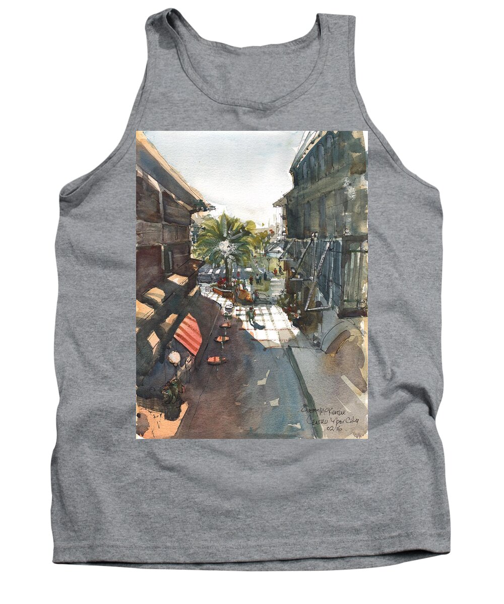  Tank Top featuring the painting Centro Ybor City Tampa Florida by Gaston McKenzie