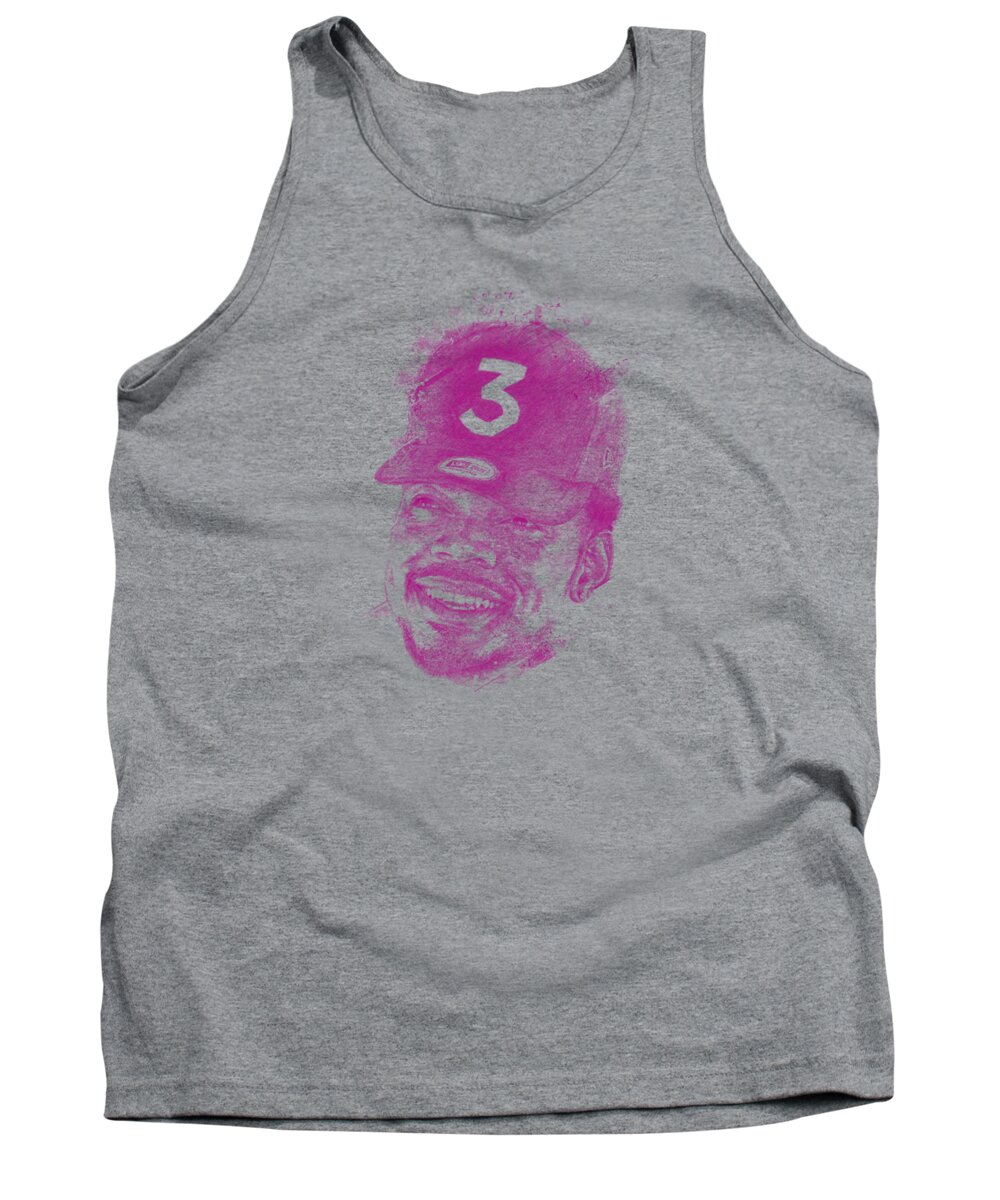 Chance The Rapper Tank Top featuring the digital art Chance The Rapper by Chad Lonius